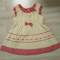 スーリーワンピース★80サイズ★チェリー柄のサムネイル