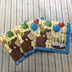 おさるのジョージ ペーパーナプキン 3枚セットのサムネイル
