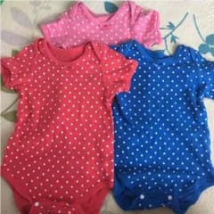 ピュア様専用 ロンパース肌着 90 3枚セットのサムネイル