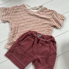 パイル地 Tシャツ ショートパンツ セットアップ110のサムネイル