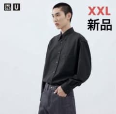 【⭐️人気】ツイルオーバーサイズシャツ　UNIQLOU ユニクロユー　XXLのサムネイル