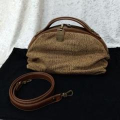 美品 ボルボネーゼ redwall 2WAY バック うずら柄 ショルダー