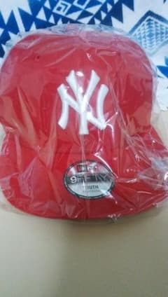 ニューエラ　NY　赤×白　キッズ用のサムネイル