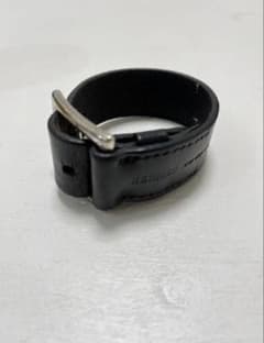 HERMES ブラック エトリヴィエール レザーブレスレット 藤原ヒロシ