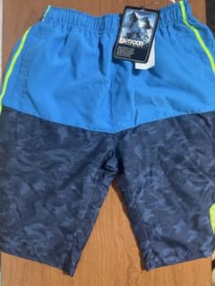 OUTDOOR 水着 青 黒 迷彩柄　150センチのサムネイル
