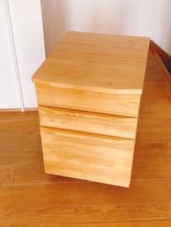 ACTUS リーブェ ナチュラルウッドの木製デスク引き出し - メルカリ