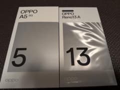 【新品未使用】2台セット OPPO reno13A OPPO A5 5G 新品未使用】2台セット OPPO reno13A OPPO A5 5 - メルカリ