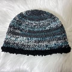 ハンドメイド クラッシャーハット ビーニー ニット帽のサムネイル