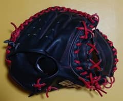 シュアプレイ キャッチャーミット 赤黒のサムネイル