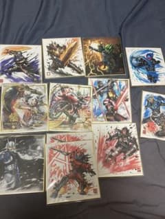 仮面ライダー　色紙ART 12枚セットのサムネイル