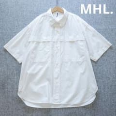 MHL　メンズ　近年モデル　ゆったり　ショートスリーブシャツ MHL メンズ 近年モデル ゆったり ショートスリーブシャツ - メルカリ