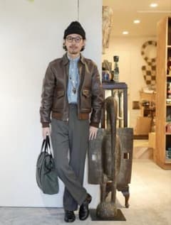 60s AEROLEATHER A-2 bon vieux 大島拓実のサムネイル