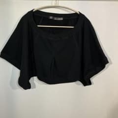 SPLENDINI レディース 半袖 クロップド丈 トップス ブラック