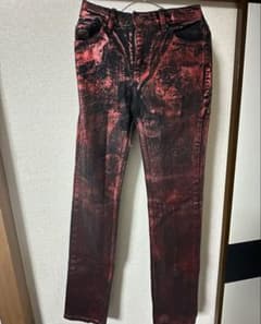 DYING BREED Red Coated Jeans y2k opiumのサムネイル