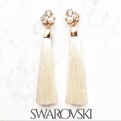スワロフスキーブライダルタッセルビッグピアス✨ウェディングドレス.結婚式のサムネイル