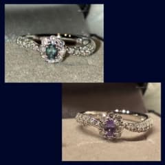 世界三大希少☆極美品】アレキサンドライト pt900 ダイヤモンド リング 