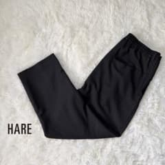 HARE 할레 울 혼합 2 택 이지 테이퍼드 슬랙스 M 사이즈 블랙