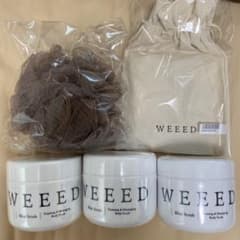 新品未開封WEEED ボディスクラブ3個セット泡立てネット 入浴剤のサムネイル