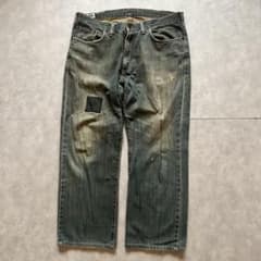 archive grunge edwin fade denim pants