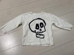 ハロウィン　スカルプリント 長袖カットソーのサムネイル