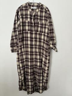 チェック柄ロングシャツワンピースのサムネイル