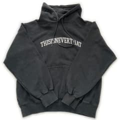 古着 thisisneverthat ネバザ パーカー フーディー 刺繍ロゴ