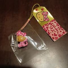 ハローキティ　ヒョウ柄ストラップ ハローキティ☆ ヒョウ柄☆ストラップ - メルカリ