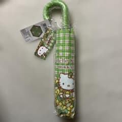 당지 키티 홋카이도 한정 접힌 사탕 우산 HelloKittyHOKKAIDO
