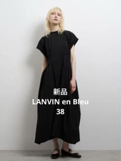 新品】LANVIN en Bleu 撥水ナイロンタスランギャザーワンピース - メルカリ