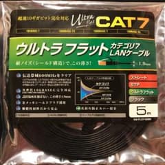 サンワサプライ CAT7ウルトラフラットLANケーブルのサムネイル