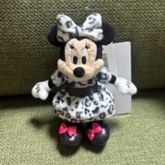 お顔厳選 ディズニーリゾート ミニー ぬいぐるみ チャーム ヒョウ柄