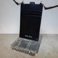 極美品✨️】miu miu ミュウミュウ クリスタルフリンジ スマホ