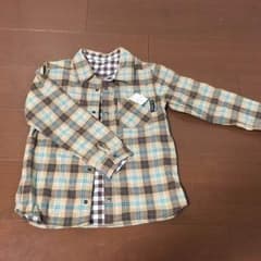 3can4on チェックシャツ 120cmのサムネイル