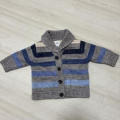 babyGAP ボーダー柄 カーディガン 3-6ヶ月のサムネイル