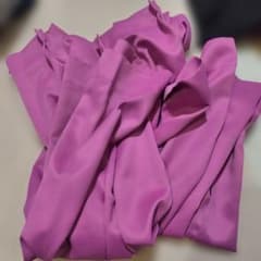 ニトリ防炎カーテン二枚　ピンクのサムネイル