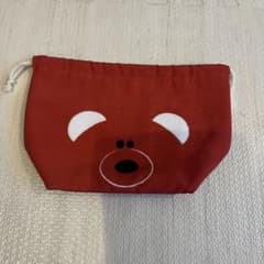 新生活に！子供のお弁当にピッタリ！クマとリンゴのランチバッグのサムネイル