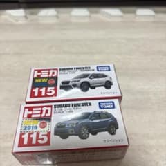 【未開封トミカ No115 スバル フォレスター 通常＆初回特別仕様 2台セットのサムネイル