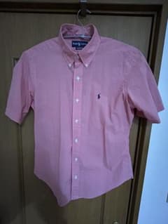 美品　Ralph Lauren 半袖シャツ ピンク チェックのサムネイル