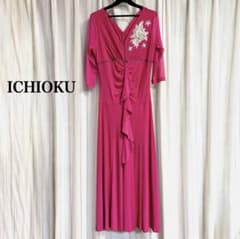 イチオク 社交ダンス ドレス 衣装 M スタンダード ピンク ロング