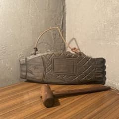稀少 時代物 魚鼓 魚板 茶室 古道具 骨董品 太鼓 呼び出し用 木彫 稀少 時代物 魚鼓 魚板 茶室 古道具 骨董品 太鼓 呼び出し用 木彫
