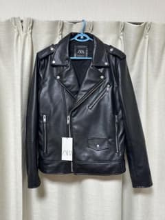 ZARA ライダースジャケット ブラックのサムネイル