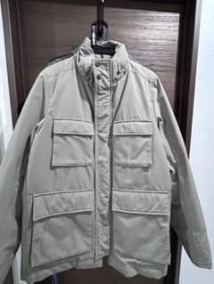 【美品】西川ダウン ダウンジャケット グレージュ　ナノユニバースのサムネイル
