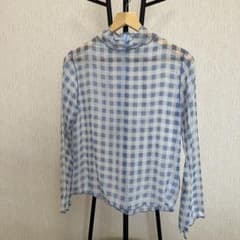 【新品未使用】 poppy タータンチェック シースルートップス　あさぎーにょ 新品未使用】 poppy タータンチェック シースルートップス あさ