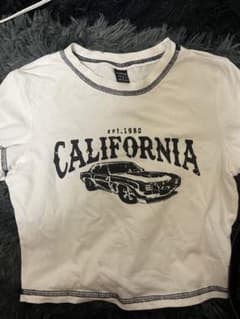 SHEIN California プリント クロップドTシャツ Sのサムネイル