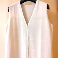夏❣　ロング ニットジレ ワンピース✨レイヤード✨新品✨VISのサムネイル