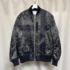 3570【未使用級・タグ付】サカイ バンダナ柄 MA1 フライトジャケット sacai バンダナ柄 MA-1 ジャケット 23-03150M タグあり - メルカリ
