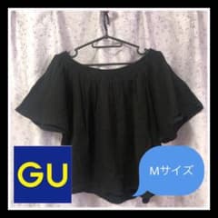 【GU】【ジーユー】【M】半袖　オフショルダー　two　way　ブラックのサムネイル