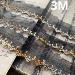 ジャンクジャーナル素材☆偶然の産物ダークブルーな錆染チュールレース