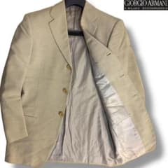 J6464 美品 ジョルジオアルマーニ オールド サマーツイードジャケット