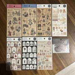 シール（100均）まとめ売り 8点セットのサムネイル